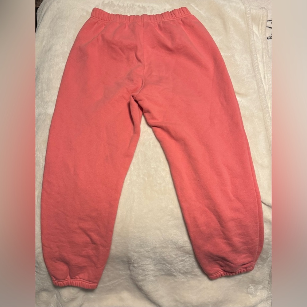 Kids Coral Sweatpants with Flame Design - Picture 2 of 4